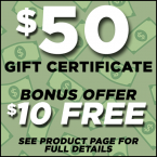 $50 SBB Gift Certificate - Get $10 FREE! Choose Your Team