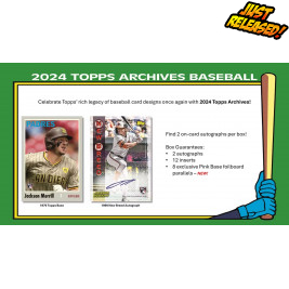 2024 Topps Archives Baseball Hobby (Choose Team - 4-Box Break #1) Baseball