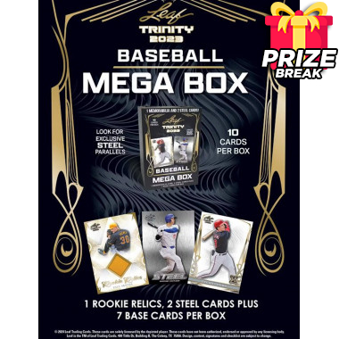 2023 Leaf Trinity Mega Baseball (Random Team - 20-box Case Break #1) PRIZE BREAK!