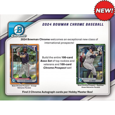 2024 Bowman Chrome Baseball Hobby (Choose Team - 4-box break #3) Baseball